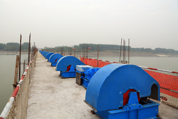 三河閘除險(xiǎn)加固工程已完成啟閉機(jī)安裝和主要土建工作量